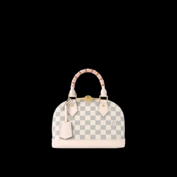 Louis Vuitton Alma BB Damier Azur with Braided Handles (Model: N45294) - Picture 5 of 11